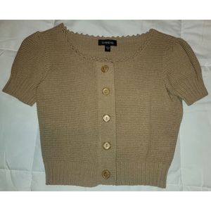 Bebe Short-Sleeve Cropper Cardigan